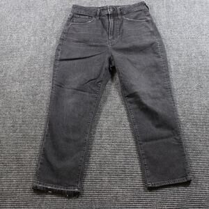 Madewell Curvy Perfect Vintage Jeans Women's 28P Black Straight Leg